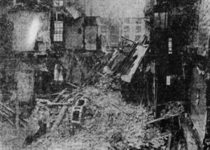 The collapse of tenement housing in Church Street, 1913